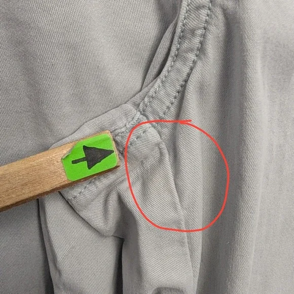 NWT American Eagle Dreamy Drape Cargo Pants Womens 8 Grey Wide Leg Mid Rise - Picture 3 of 16